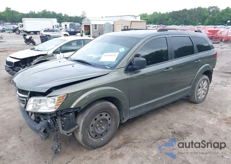 2018 Dodge Journey Se from USA, damaged, VIN 3C4PDCAB0JT443631
